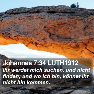 Johannes 7:34 LUTH1912 Bible Verse Image
