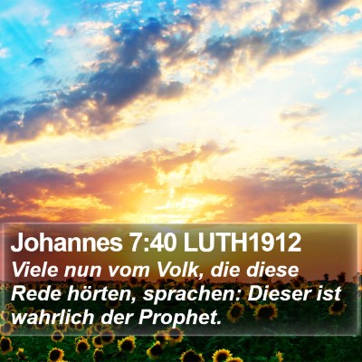 Johannes 7:40 LUTH1912 Bible Verse Image