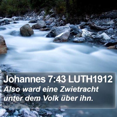 Johannes 7:43 LUTH1912 Bible Verse Image