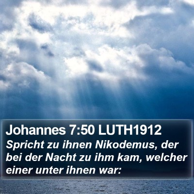 Johannes 7:50 LUTH1912 Bible Verse Image
