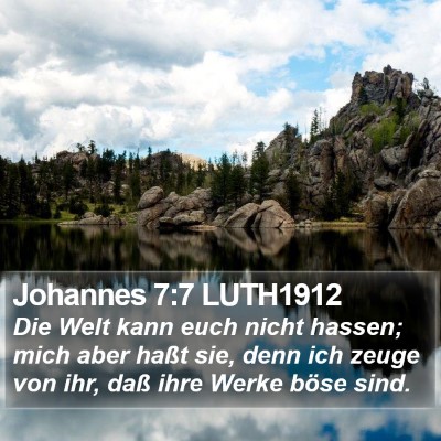 Johannes 7:7 LUTH1912 Bible Verse Image