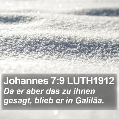 Johannes 7:9 LUTH1912 Bible Verse Image