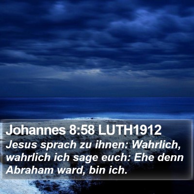Johannes 8:58 LUTH1912 Bible Verse Image
