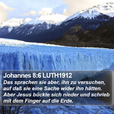 Johannes 8:6 LUTH1912 Bible Verse Image