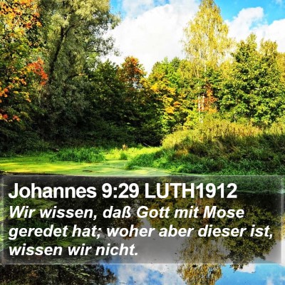 Johannes 9:29 LUTH1912 Bible Verse Image