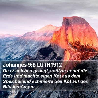 Johannes 9:6 LUTH1912 Bible Verse Image