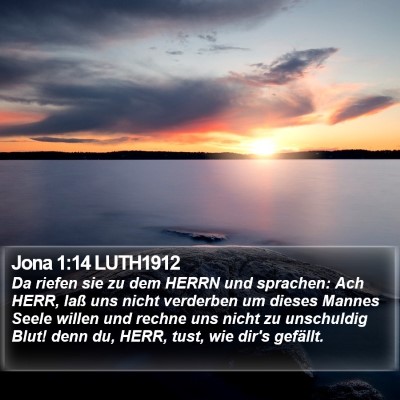 Jona 1:14 LUTH1912 Bible Verse Image