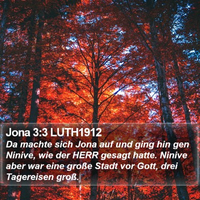 Jona 3:3 LUTH1912 Bible Verse Image