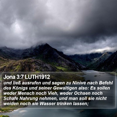 Jona 3:7 LUTH1912 Bible Verse Image