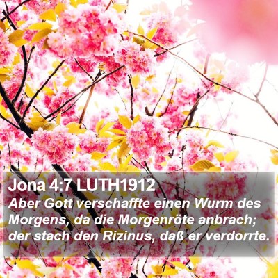 Jona 4:7 LUTH1912 Bible Verse Image