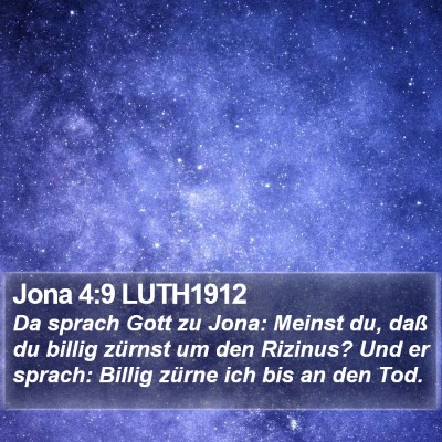 Jona 4:9 LUTH1912 Bible Verse Image