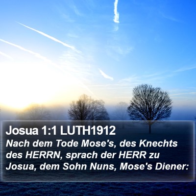 Josua 1:1 LUTH1912 Bible Verse Image