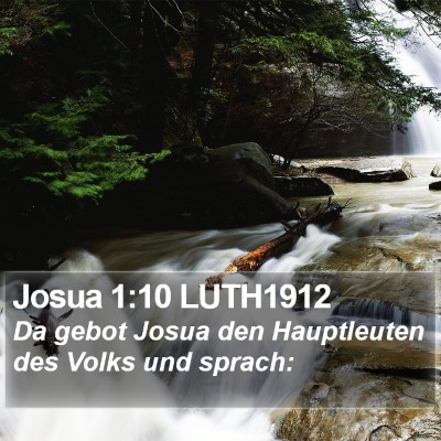 Josua 1:10 LUTH1912 Bible Verse Image