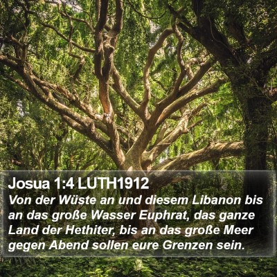 Josua 1:4 LUTH1912 Bible Verse Image