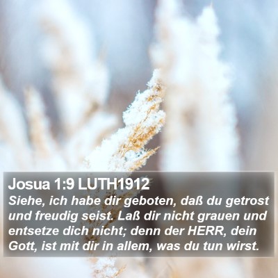 Josua 1:9 LUTH1912 Bible Verse Image