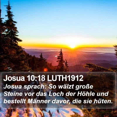Josua 10:18 LUTH1912 Bible Verse Image