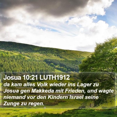 Josua 10:21 LUTH1912 Bible Verse Image