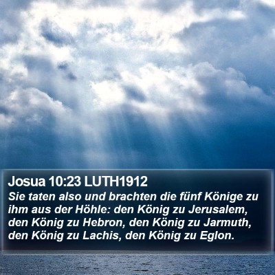Josua 10:23 LUTH1912 Bible Verse Image
