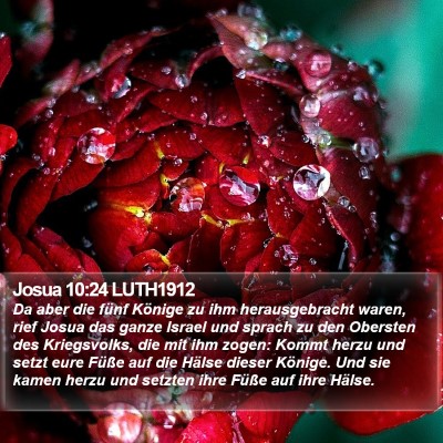 Josua 10:24 LUTH1912 Bible Verse Image