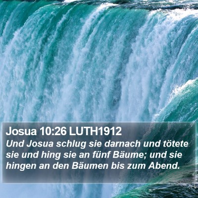 Josua 10:26 LUTH1912 Bible Verse Image