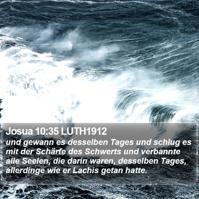 Josua 10:35 LUTH1912 Bible Verse Image