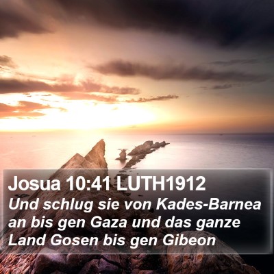 Josua 10:41 LUTH1912 Bible Verse Image