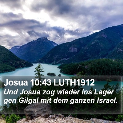 Josua 10:43 LUTH1912 Bible Verse Image