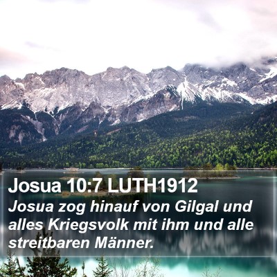 Josua 10:7 LUTH1912 Bible Verse Image