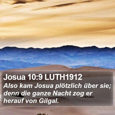 Josua 10:9 LUTH1912 Bible Verse Image