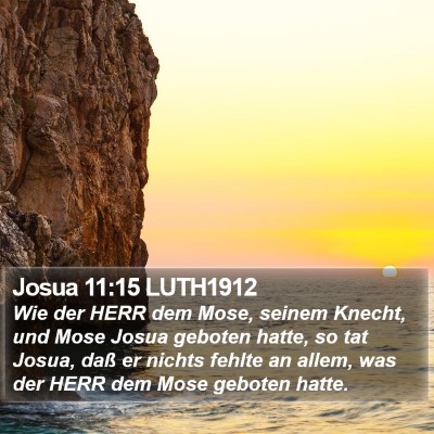 Josua 11:15 LUTH1912 Bible Verse Image