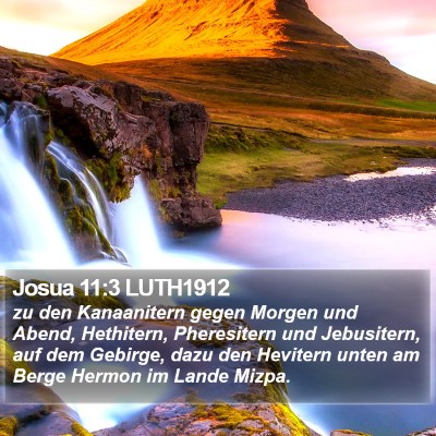 Josua 11:3 LUTH1912 Bible Verse Image