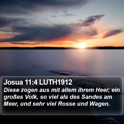 Josua 11:4 LUTH1912 Bible Verse Image
