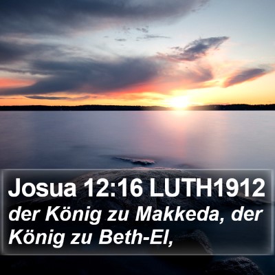 Josua 12:16 LUTH1912 Bible Verse Image