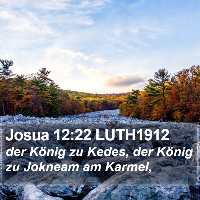 Josua 12:22 LUTH1912 Bible Verse Image