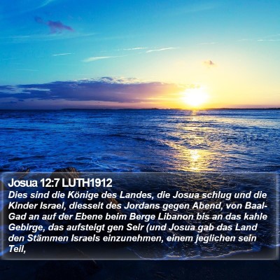 Josua 12:7 LUTH1912 Bible Verse Image