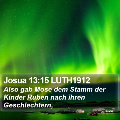 Josua 13:15 LUTH1912 Bible Verse Image