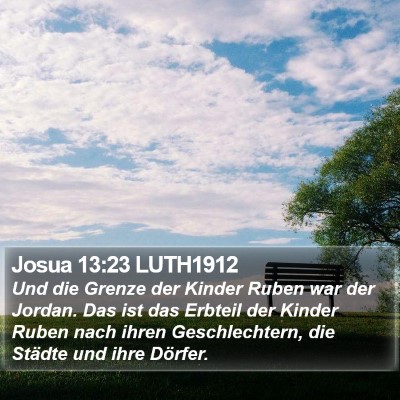 Josua 13:23 LUTH1912 Bible Verse Image