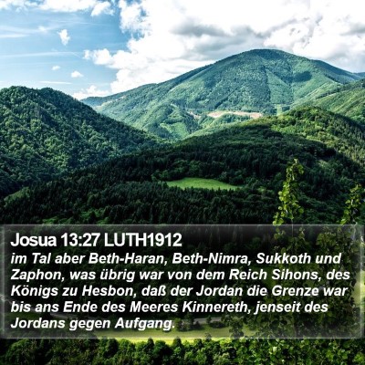 Josua 13:27 LUTH1912 Bible Verse Image