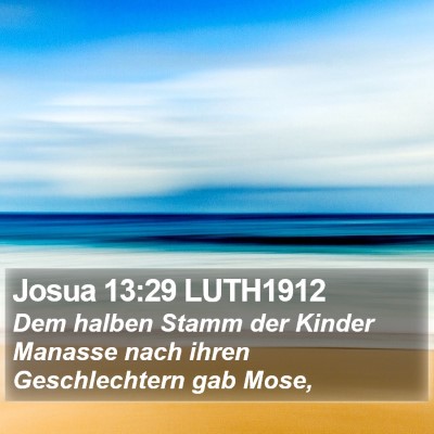 Josua 13:29 LUTH1912 Bible Verse Image