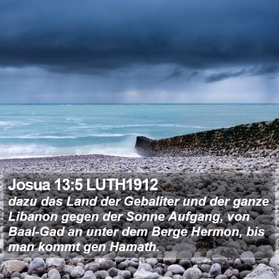 Josua 13:5 LUTH1912 Bible Verse Image
