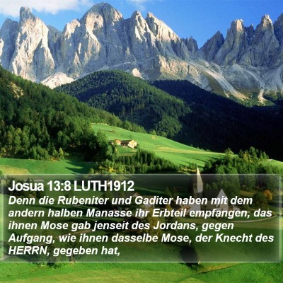 Josua 13:8 LUTH1912 Bible Verse Image