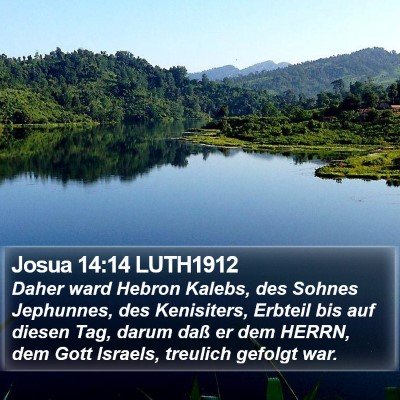 Josua 14:14 LUTH1912 Bible Verse Image