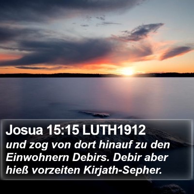 Josua 15:15 LUTH1912 Bible Verse Image