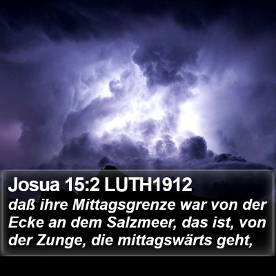 Josua 15:2 LUTH1912 Bible Verse Image