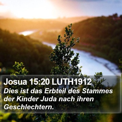 Josua 15:20 LUTH1912 Bible Verse Image