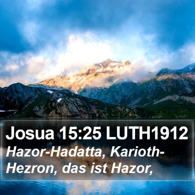 Josua 15:25 LUTH1912 Bible Verse Image