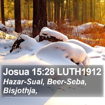 Josua 15:28 LUTH1912 Bible Verse Image