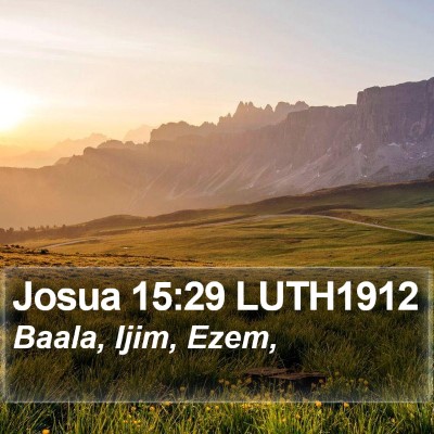 Josua 15:29 LUTH1912 Bible Verse Image