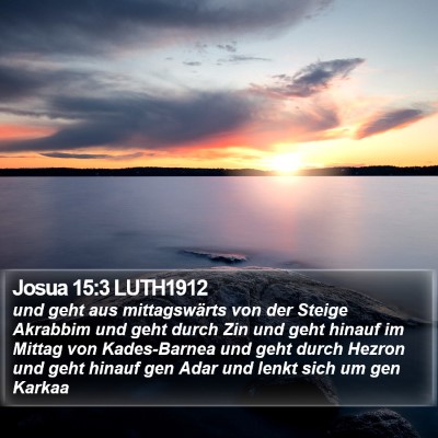 Josua 15:3 LUTH1912 Bible Verse Image