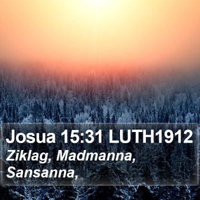 Josua 15:31 LUTH1912 Bible Verse Image